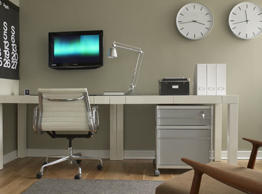 modern working desk inspirations corner for computer with drawer in contemporary home office with laminate flooring grey rug