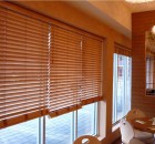 Elegant Window Dressing Ideas for Amazing Interior Home Table Ideas and wooden blinds curtain